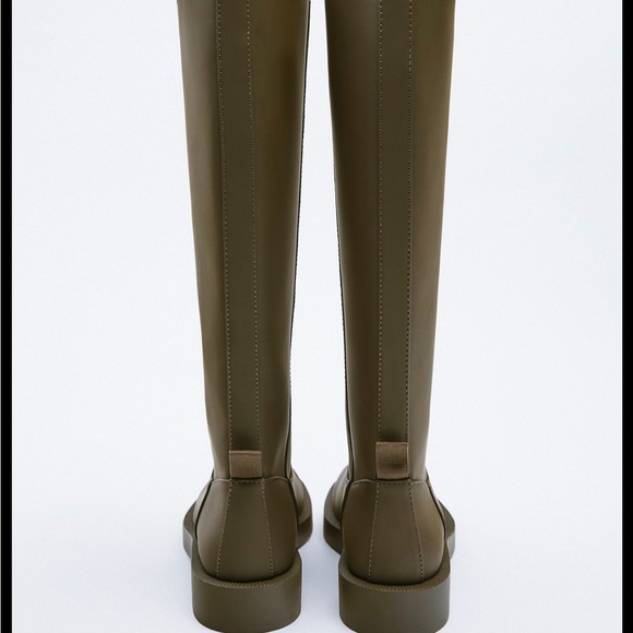 Zara Shoes Rubberised Boots Poshmark